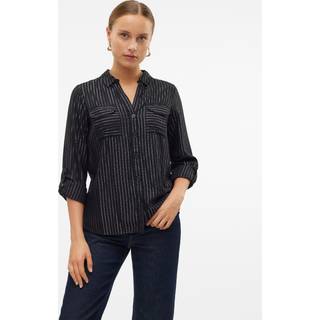 Vero Moda Langærmet Sparkle Thread Striped SkjorterEU 42 (UK 14)