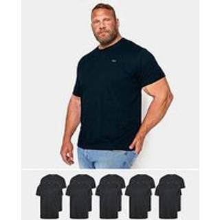 BadRhino Big & Tall BadRhino Big & Tall Black 100% Cotton Basic Core T-Shirts 10 Pack