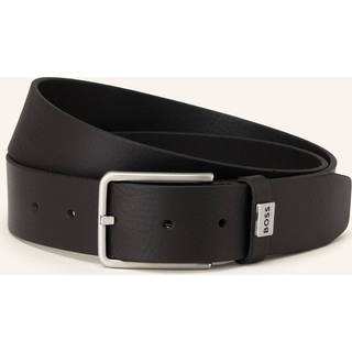 BOSS Black Herren Gürtel schwarz Glattleder