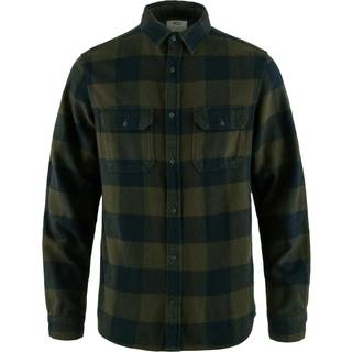 Fjällräven Övik Heavy Flannel Shirt XXL DEEP FOREST/DARK NAVY