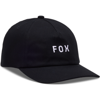 Fox Wordmark Adjustable Hat Black/white, OneSize