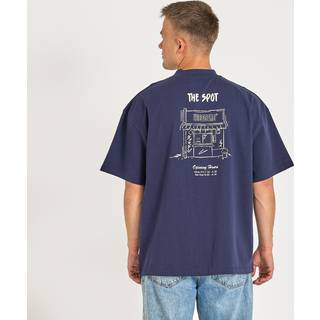 Woodbird - Wbbose Spot Tee - T-shirts til mænd - Navy - S