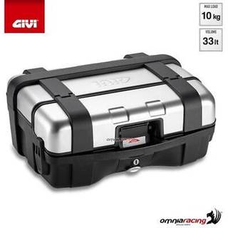 Givi Trekker Aluminium/sort, 33/46 liter sølv