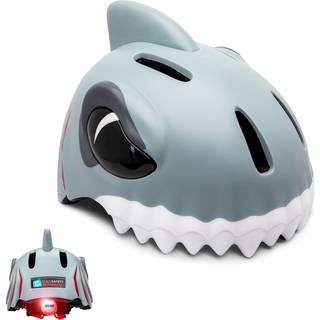 Cykelhjelm til børn | Grå haj | Crazy Safety | EN1078 certificeret