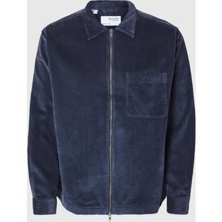 SLH-JAKE CORD OVERSHIRT LS ZIP NOOS