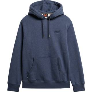 Superdry Superdry Navy Heritage Marl Essential Slim Fit Logo Hoodie