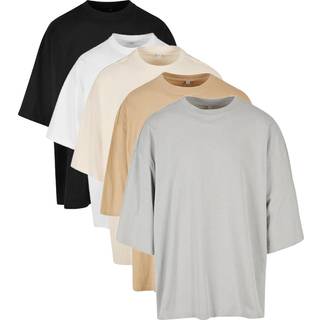 Build Your Brand BY193 T-shirts Light Asphalt S