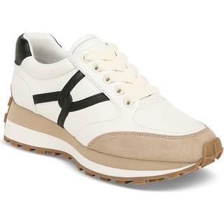 Veronica Beard Valentina suede-trimmed leather sneakers - white - EU 39