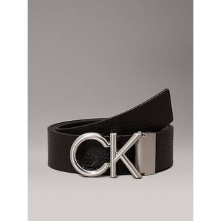 Leather Logo Belt - Calvin Klein - Black - Men - 85 cm - Black - 85 cm