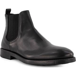 AIGNER Herren Chelsea Boots schwarz Glattleder