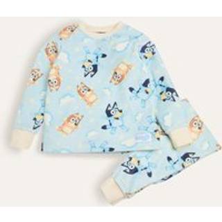 Brand Threads Brand Threads Blue Unisex Bluey Divine Fleece Pyjamas Set