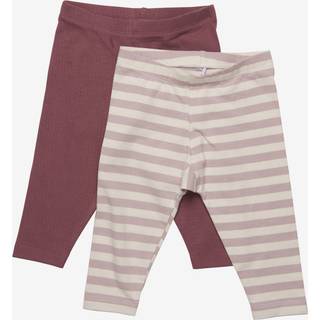 Minymo Børne Leggings i økologisk bomuld - Violet Ice - 86