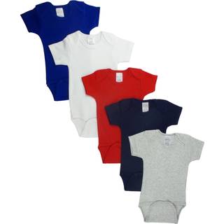 Bambini Red Bodysuit One Piece (Pack of 5)