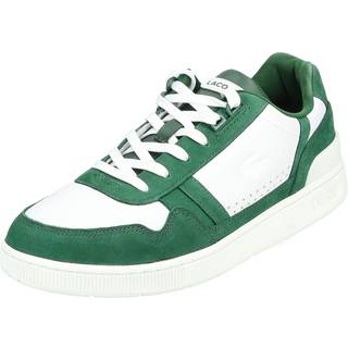 LACOSTE Herren Sneaker grün Glattleder