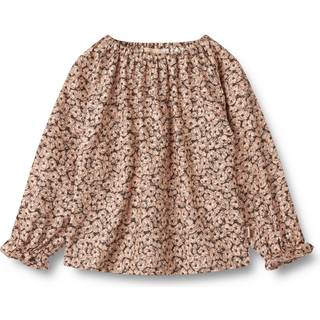Wheat Nicoline Blomstret Bluse Anemones in Plenty 104cm  Creme  104 cm  kvinde