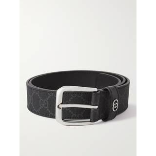 Gucci GG leather belt - black - 85CM