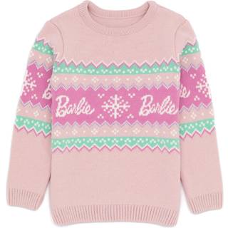 Vanilla Underground Vanilla Underground Pink Barbie Kids Christmas Jumper