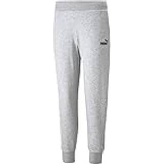 Puma Dame Essentials Logo Joggers Lys Gråmeleret