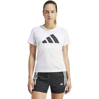 adidas Run It Tee Dame S - Hvid T-shirt til Løb & Træning, Letvægts og Åndbar