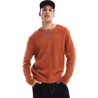 Vans - Elmsford Solid Crew Sweatshirt, Man, Orange, Size: S - Orange - S