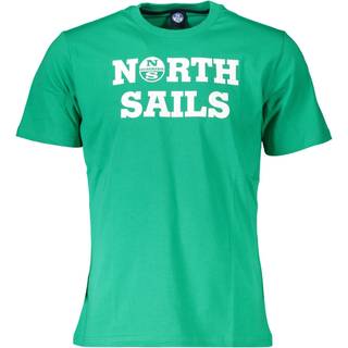 North Sails Green Cotton Men T-Shirt
