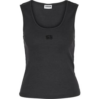 Noisy May Judy Dame Top i økologisk bomuld - Obsidian - XS