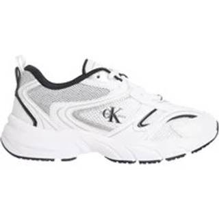 Faux Leather Trainers - White - EU 41