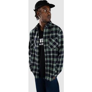 Blue Tomato Flannel Over Skjorte - M - dark navy/green