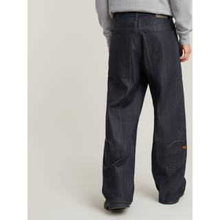 Long Pocket Loose Jeans - Dark blue - Men