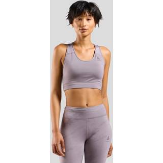 Odlo Essential Bralette Print Sports Bras Women - Grey, Size L - grey