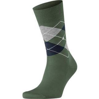 Burlington Manchester Mercerised Cotton Sock - Darkgreen - Str 40/46