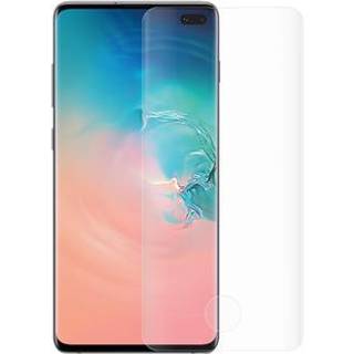 Samsung Galaxy S10+ Full Coverage Skærmbeskyttelse Hærdet Glas - Gennemsigtig
