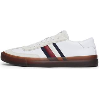Leather Signature Tape Lace-Up Trainers
