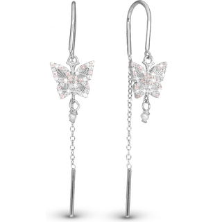 Christina Jewelry Sparkling Butterfly øreringe i sølv