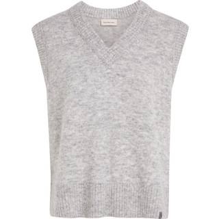 Relaxed Wool Blend Vest - Grey - XXS