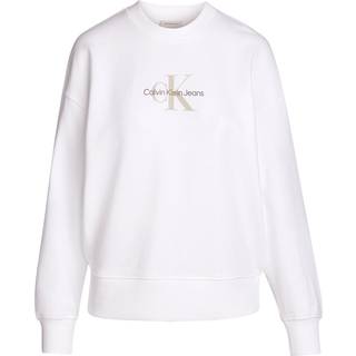 Calvin Klein Jeans White Cotton Rigenerato Sweater