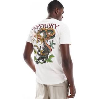 Superdry Superdry Nude 100% Cotton Tattoo Graphic T-Shirt