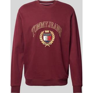 Logo Embroidery Crew Neck Sweatshirt