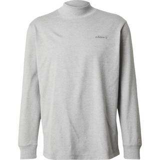 Long Sleeve Mock Neck T-shirt - Medium Grey Heather - XS
