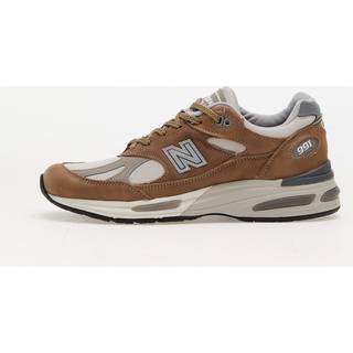 New Balance Unisex MADE in UK 991v2 Nostalgic Sepia i Brun/Grå Suede/Mesh, Størrelse 38.5