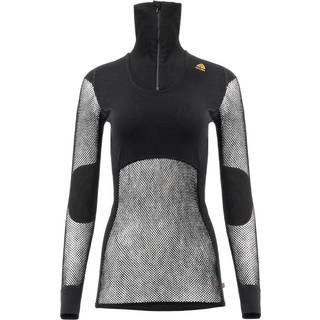 Aclima WoolNet Polo With Zip Woman Jet Black, L