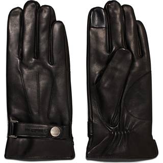 Calvin Klein herrehandske m/ strikfor (BLACK (BAX), M/L)