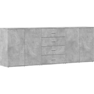 Skænke Konstrueret Træ - Betongrå