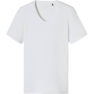 Schiesser Premium Cotton V-neck Shirt - White - XX-Large