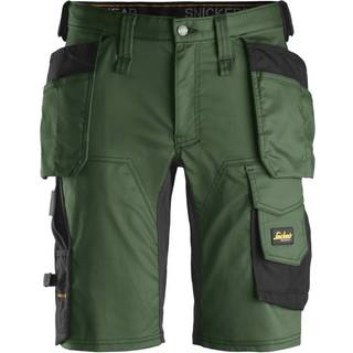 Snickers Workwear 6141 AllroundWork Shorts Skov grøn/sort Skovgrøn/Sort