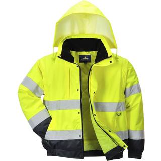 Hi-Vis 2-i-1 jakke - Gul (Størrelse: 4XL)