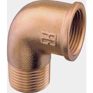 Rørvinkel Guidi 90° Elbow Male/Female, bronze, vinklet 90°, 3/8" G (BSP) (indvendig) til 3/8" G (BSP) (udvendig)