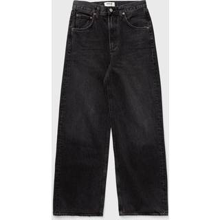 Agolde Low Curve mid-rise barrel-leg jeans - black - XL