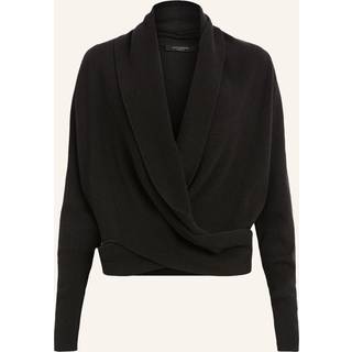 All Saints AllSaints Black Wasson Pirate White Wool Wrap Cardigan