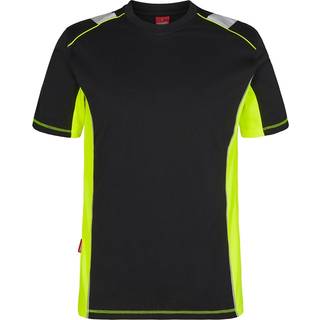 ENGEL Cargo T-shirt Sort/Gul 9870-258 6XL